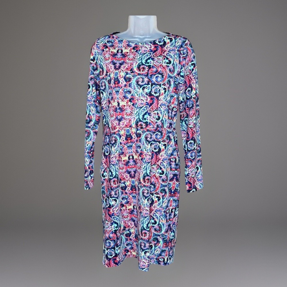 The Limited Dress 4 Multicolor Sheath Psychedelic Paisley Retro 70s Boho Hippie
